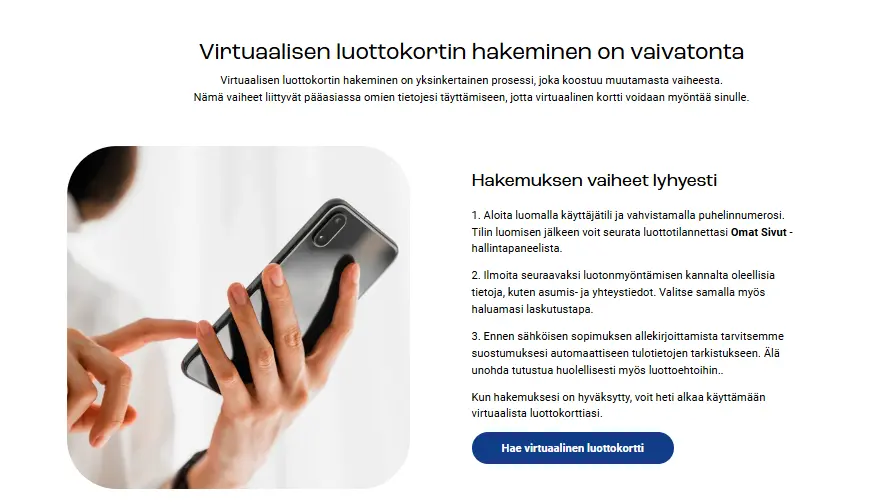 miten hakea lainasto virtuaalisen luottokorti